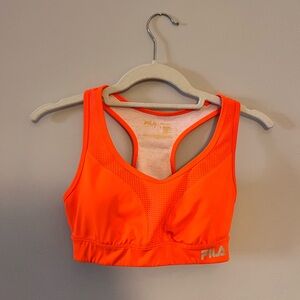 Fila Neon Orange Sports Bra